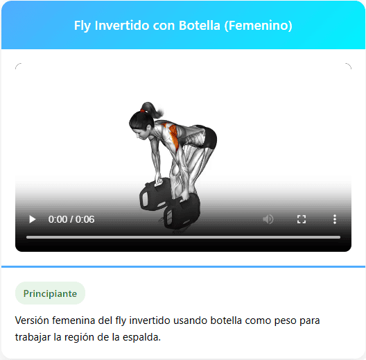 Fly invertido con botella